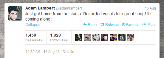 Yey! Adam Lambert talks new music